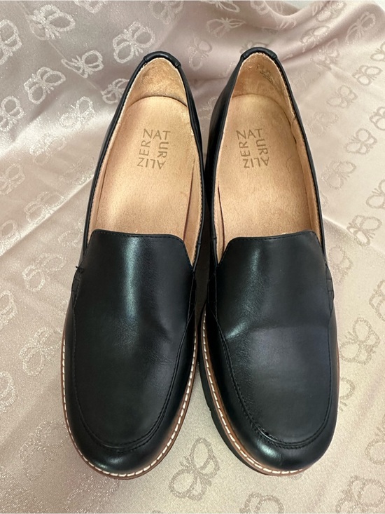 Naturalizer Shoes - Naturalizer Black Leather Lug Loafers
